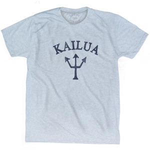 Hawaii Kailua Trident Adult Tri-Blend T-Shirt by Ultras