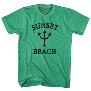 Hawaii Sunset Beach Trident Adult Tri-Blend T-Shirt by Ultras Hawaii Sunset Beach Trident Adult Tri-Blend T-Shirt by Ultras