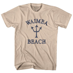 Hawaii Waimea Beach Trident Adult Cotton T-Shirt by Ultras