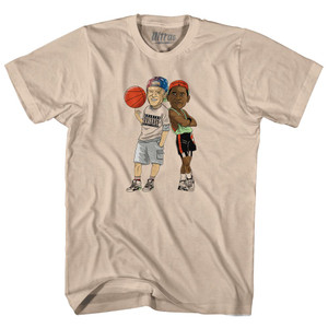Billy Joe And Sydney Barak White Men Can't Jump Basketball Adult Cotton T-Shirt by Ultras Billy Joe And Sydney Barak White Men Can't Jump Basketball Adult Cotton T-Shirt by Ultras