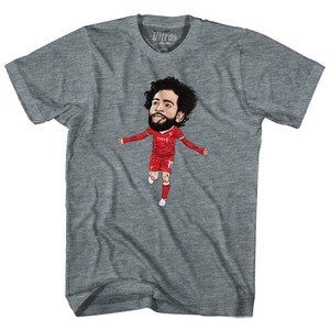Mo Salah Liverpool Soccer Caricature Youth Tri-Blend T-Shirt by Ultras Mo Salah Liverpool Soccer Caricature Youth Tri-Blend T-Shirt by Ultras