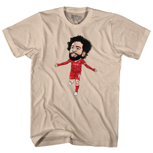 Mo Salah Liverpool Soccer Caricature Adult Cotton T-Shirt by Ultras Mo Salah Liverpool Soccer Caricature Adult Cotton T-Shirt by Ultras
