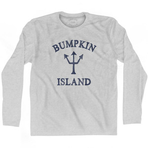 Massachusetts Bumpkin Island Trident Adult Cotton Long Sleeve T-Shirt by Life on the Strand Massachusetts Bumpkin Island Trident Adult Cotton Long Sleeve T-Shirt by Life on the Strand