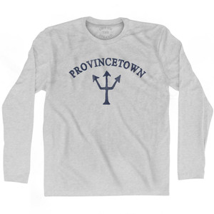 Massachusetts Provincetown Trident Adult Cotton Long Sleeve T-Shirt by Life on the Strand Massachusetts Provincetown Trident Adult Cotton Long Sleeve T-Shirt by Life on the Strand