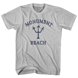 Massachusetts Monument Beach Trident Adult Cotton T-Shirt by Life on the Strand Massachusetts Monument Beach Trident Adult Cotton T-Shirt by Life on the Strand