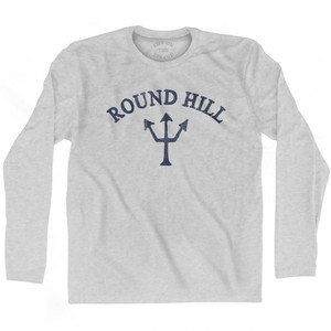 Massachusetts Round Hill Trident Adult Cotton Long Sleeve T-Shirt by Life on the Strand Massachusetts Round Hill Trident Adult Cotton Long Sleeve T-Shirt by Life on the Strand