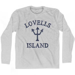 Massachusetts Lovells Island Trident Adult Cotton Long Sleeve T-Shirt by Life on the Strand Massachusetts Lovells Island Trident Adult Cotton Long Sleeve T-Shirt by Life on the Strand