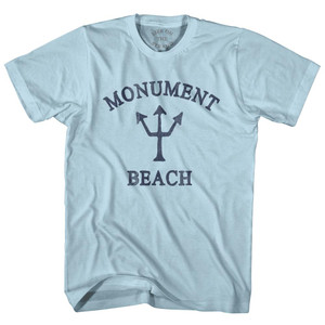 Massachusetts Monument Beach Trident Adult Cotton T-Shirt by Life on the Strand Massachusetts Monument Beach Trident Adult Cotton T-Shirt by Life on the Strand