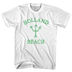 Michigan Holland Beach Emerald Art Trident Adult Cotton T-Shirt by Life on the Strand Michigan Holland Beach Emerald Art Trident Adult Cotton T-Shirt by Life on the Strand