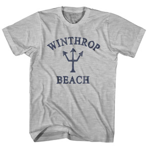 Massachusetts Winthrop Beach Trident Adult Cotton T-Shirt by Life on the Strand Massachusetts Winthrop Beach Trident Adult Cotton T-Shirt by Life on the Strand