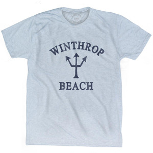 Massachusetts Winthrop Beach Trident Adult Tri-Blend T-Shirt by Life on the Strand Massachusetts Winthrop Beach Trident Adult Tri-Blend T-Shirt by Life on the Strand