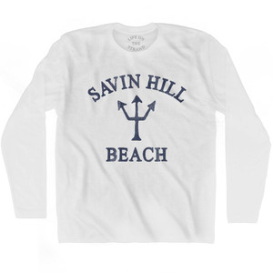 Massachusetts Savin Hill Beach Trident Adult Cotton Long Sleeve T-Shirt by Life on the Strand Massachusetts Savin Hill Beach Trident Adult Cotton Long Sleeve T-Shirt by Life on the Strand