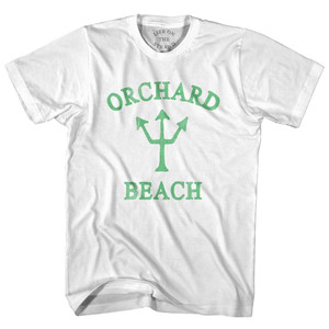 Michigan Orchard Beach Emerald Art Trident Adult Cotton T-Shirt by Life on the Strand Michigan Orchard Beach Emerald Art Trident Adult Cotton T-Shirt by Life on the Strand