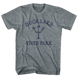Minnesota Cedar Lake East Beach Trident Adult Tri-Blend T-Shirt by Life on the Strand Minnesota Cedar Lake East Beach Trident Adult Tri-Blend T-Shirt by Life on the Strand