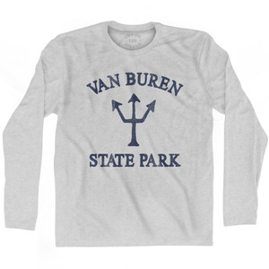 Michigan Van Buren State Park Trident Adult Cotton Long Sleeve T-Shirt by Life on the Strand Michigan Van Buren State Park Trident Adult Cotton Long Sleeve T-Shirt by Life on the Strand