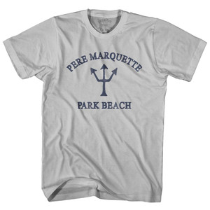 Michigan Pere Marquette Park Beach Trident Adult Cotton T-Shirt by Life on the Strand Michigan Pere Marquette Park Beach Trident Adult Cotton T-Shirt by Life on the Strand