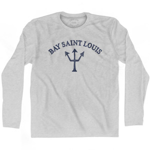 Mississippi Bay Saint Louis Trident Adult Cotton Long Sleeve T-Shirt by Life on the Strand Mississippi Bay Saint Louis Trident Adult Cotton Long Sleeve T-Shirt by Life on the Strand