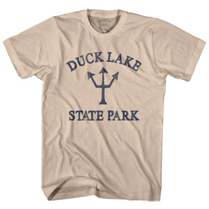 Minnesota Cedar Lake East Beach Trident Adult Cotton T-Shirt by Life on the Strand Minnesota Cedar Lake East Beach Trident Adult Cotton T-Shirt by Life on the Strand