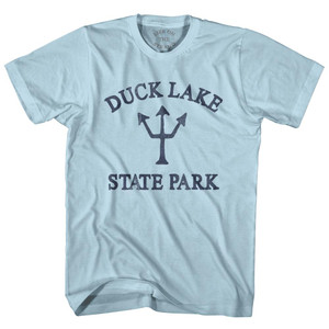 Minnesota Cedar Lake East Beach Trident Adult Cotton T-Shirt by Life on the Strand Minnesota Cedar Lake East Beach Trident Adult Cotton T-Shirt by Life on the Strand