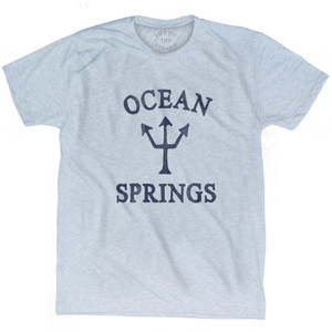 Mississippi Ocean Springs Trident Adult Tri-Blend T-Shirt by Life on the Strand Mississippi Ocean Springs Trident Adult Tri-Blend T-Shirt by Life on the Strand