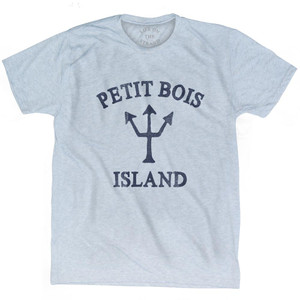 Mississippi Petit Bois Island Trident Adult Tri-Blend T-Shirt by Life on the Strand