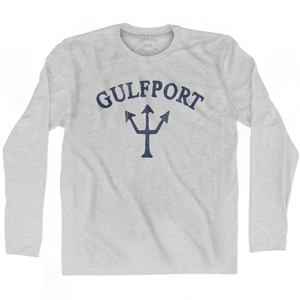 Mississippi Long Beach Trident Adult Cotton Long Sleeve T-Shirt by Life on the Strand Mississippi Long Beach Trident Adult Cotton Long Sleeve T-Shirt by Life on the Strand