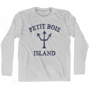Mississippi Petit Bois Island Trident Adult Cotton Long Sleeve T-Shirt by Life on the Strand Mississippi Petit Bois Island Trident Adult Cotton Long Sleeve T-Shirt by Life on the Strand