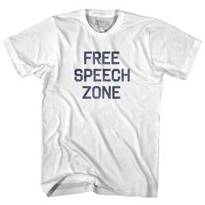 Free Speech Zone Adult Cotton T-Shirt by Ultras
