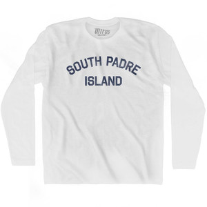 South Padre Island Adult Cotton Long Sleeve T-Shirt by Ultras