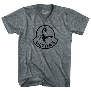 Ultras Scorpion Soccer Adult Tri-Blend V-Neck Womens Junior Cut T-Shirt by Ultras Ultras Scorpion Soccer Adult Tri-Blend V-Neck Womens Junior Cut T-Shirt by Ultras
