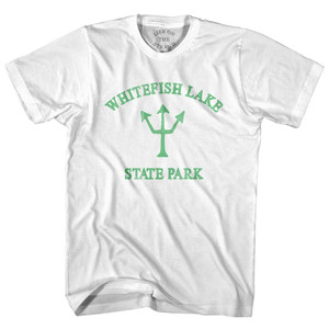 Montana Whitefish Lake State Park Emerald Art Trident Adult Cotton T-Shirt by Ultras Montana Whitefish Lake State Park Emerald Art Trident Adult Cotton T-Shirt by Ultras