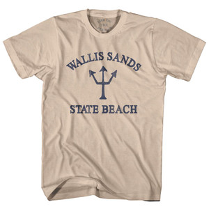 New Hampshire Wallis Sands State Beach Trident Adult Cotton T-Shirt by Ultras New Hampshire Wallis Sands State Beach Trident Adult Cotton T-Shirt by Ultras