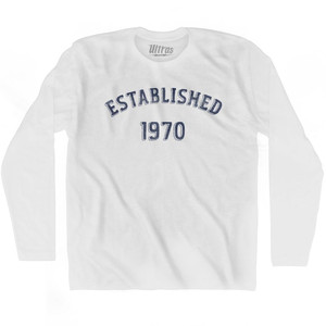 Established 1970 Adult Cotton Long Sleeve T-Shirt by Ultras