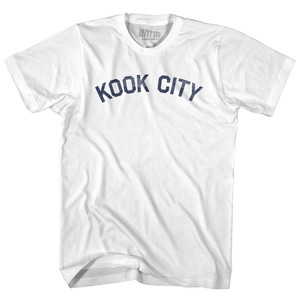 Kook City Womens Cotton Junior Cut T-Shirt - White