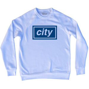 Manchester City Oasis Super Fan Soccer Adult Tri-Blend Sweatshirt by Ultras Manchester City Oasis Super Fan Soccer Adult Tri-Blend Sweatshirt by Ultras