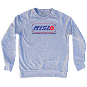 Major Indoor Soccer League MISL Soccer Logo Adult Tri-Blend Sweatshirt by Ultras Major Indoor Soccer League MISL Soccer Logo Adult Tri-Blend Sweatshirt by Ultras