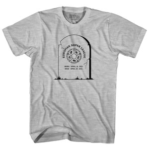 European Super League Tombstone Soccer Adult Cotton T-Shirt by Ultras