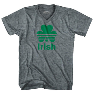 Irish Clover Logo Tri-Blend V-Neck Womens Junior Cut T-Shirt by Ultras Irish Clover Logo Tri-Blend V-Neck Womens Junior Cut T-Shirt by Ultras