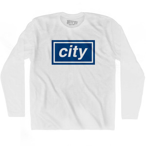 Manchester City Oasis Super Fan Soccer Adult Cotton Long Sleeve T-Shirt by Ultras