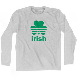 Irish Clover Logo Adult Cotton Long Sleeve T-Shirt by Ultras
