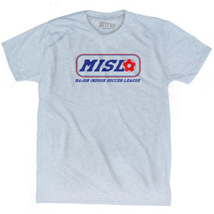 Major Indoor Soccer League MISL Soccer Logo Adult Tri-Blend T-Shirt by Ultras Major Indoor Soccer League MISL Soccer Logo Adult Tri-Blend T-Shirt by Ultras