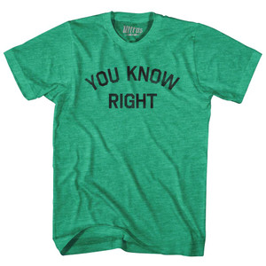 Know Your Rights Adult Tri-Blend T-shirt - Athletic Green