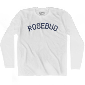 Rosebud Adult Cotton Long Sleeve T-Shirt by Ultras