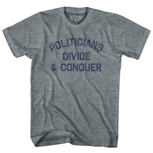 Politicians Divide & Conquer Youth Tri-Blend T-Shirt by Ultras Politicians Divide & Conquer Youth Tri-Blend T-Shirt by Ultras