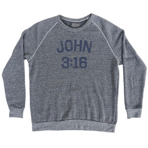 John 3:16 Adult Tri-Blend Sweatshirt by Ultras