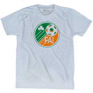 Ireland Soccer Fai Vintage Circle Logo Adult Tri-Blend T-Shirt by Ultras Ireland Soccer Fai Vintage Circle Logo Adult Tri-Blend T-Shirt by Ultras