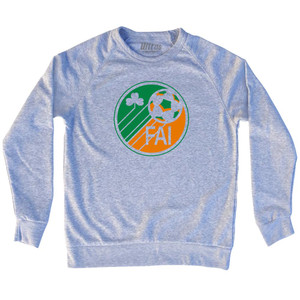Ireland Soccer Fai Vintage Circle Logo Adult Tri-Blend Sweatshirt by Ultras Ireland Soccer Fai Vintage Circle Logo Adult Tri-Blend Sweatshirt by Ultras