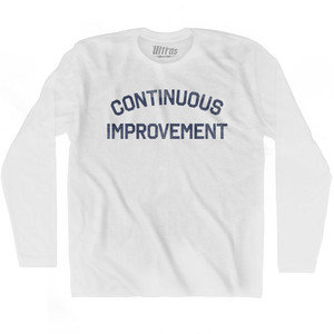 Continuous Improvement Adult Cotton Long Sleeve T-Shirt by Ultras