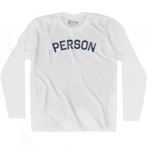 Person Adult Cotton Long Sleeve T-Shirt by Ultras