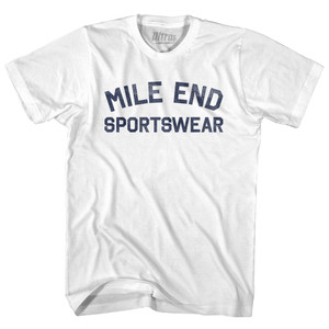 Mile End Sportswear Youth Cotton T-shirt - White Mile End Sportswear Youth Cotton T-shirt - White